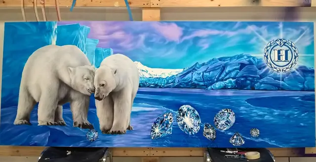 Hand-painted mural by Dongbai Murals 12