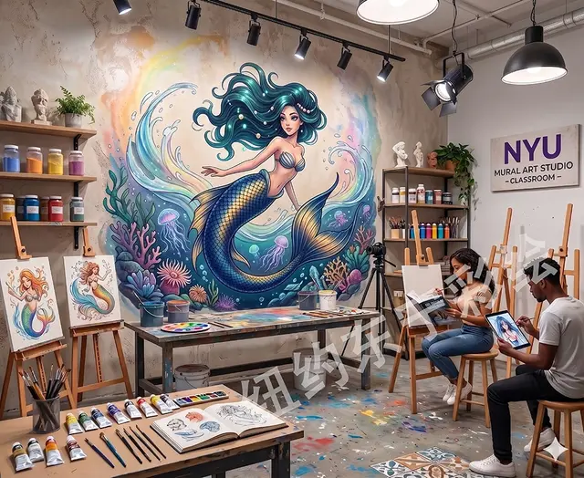 Hand-painted mural by Dongbai Murals 6