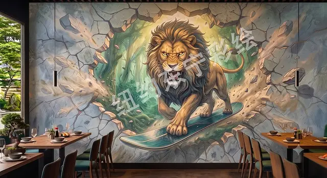 Hand-painted mural by Dongbai Murals 7
